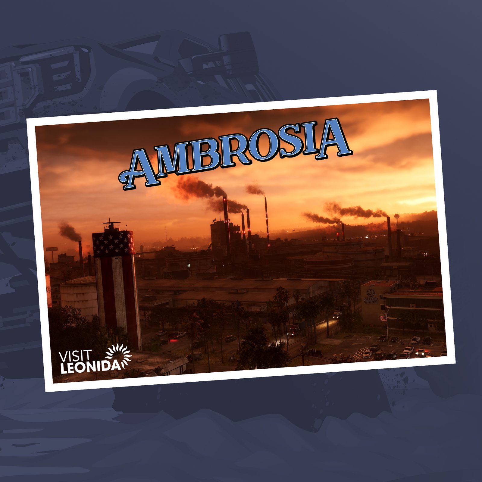 Ambrosia postcard — official GTA 6 artwork